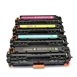 Compatible HP 202A CF500A CF501A CF502A CF503A Toner Cartridge for  Color LaserJet Pro M254dn M254dw M254nw M280nw Color LaserJet Pro M281cdw M281fdw M281fdn