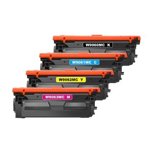 Compatible HP W9060MC W9061MC W9062MC W9063MC Toner Cartridge for  Color LaserJet Managed MFP E57540dn E57540c Color LaserJet Managed E55040dn
